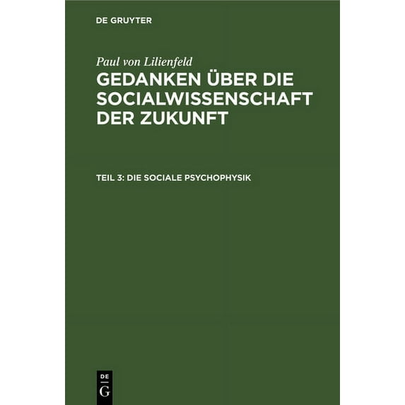 Die Sociale Psychophysik (Hardcover)