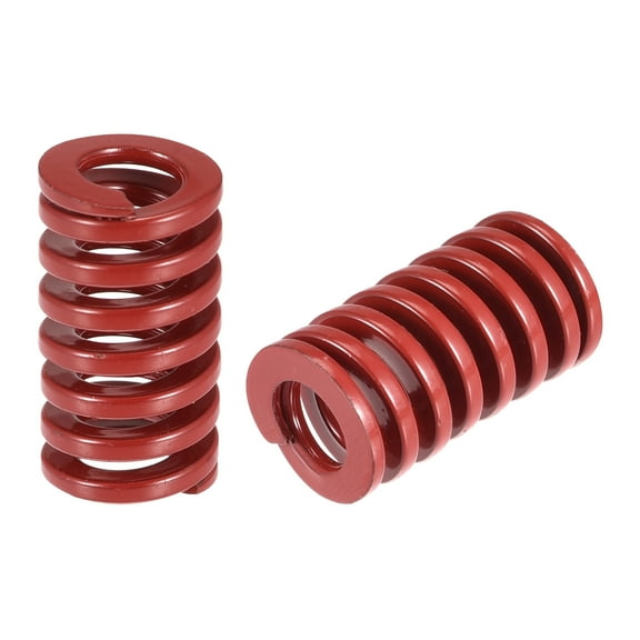 Die Spring 2 Pack 12mm OD 25mm Long Stamping Medium Load Compression, Red