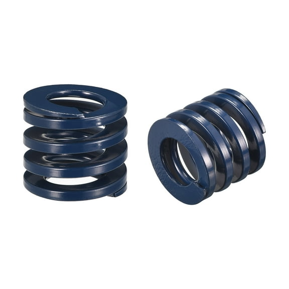 Die Spring, 2 Pack 30mm OD 30mm Long Spiral Stamping Light Load Compression Die Springs, Blue