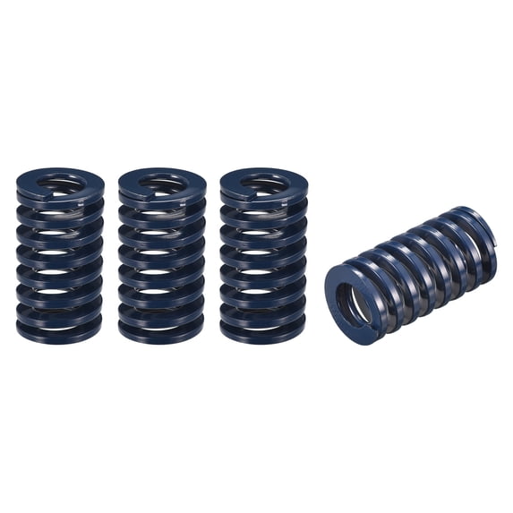 Die Spring, 4 Pack 30mm OD 50mm Long Spiral Stamping Light Load Compression Die Springs, Blue