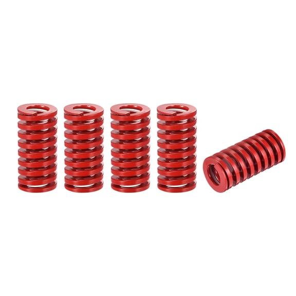 Die Spring 5 Pack TM 20mm OD 40mm Spiral Stamping Medium Load Die Springs, Red