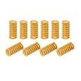 thumbnail image 1 of Die Spring, 8mm OD 15mm Long 10 Pack Stamping Light Load Compression Yellow, 1 of 5