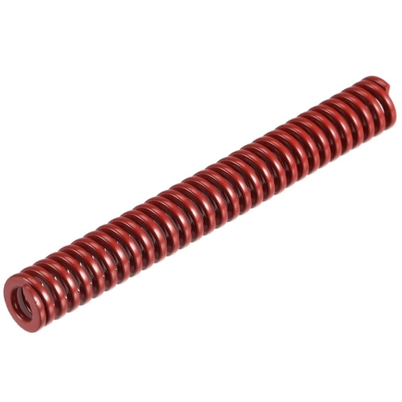 Die Spring 8mm OD 60mm Long Stamping Medium Load Compression, Red