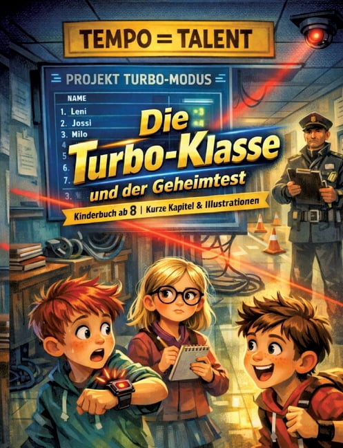 Die Turbo-Klasse und der Geheimtest: Kinderbuch ab 8 Kurze Kapitel & Illustrationen, (Paperback)