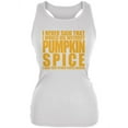 thumbnail image 1 of Die Without Pumpkin Spice Funny White Juniors Soft Tank Top - X-Large, 1 of 1
