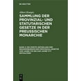 thumbnail image 1 of Die Zweite Abtheilung Der Brandenburgischen Provinzial-Gesetze Vom Jahre 1701 Bis Zum Jahre 1777 Enthaltend, (Hardcover), 1 of 1
