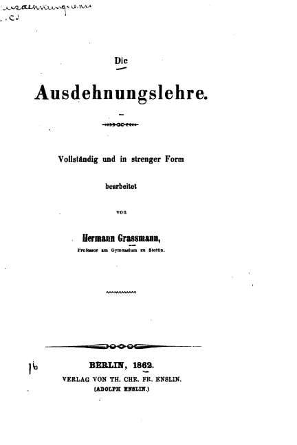 Die Ausdehnugslehre