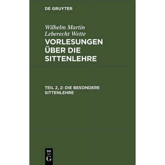 Die besondere Sittenlehre (Hardcover)