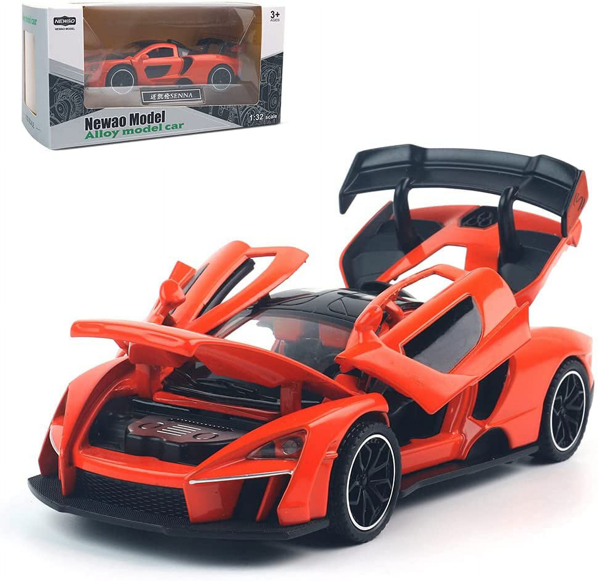 1:24 Scale Fast And Furious Die-cast Orange Super Car Model Toy Miniature  Metal Die-cast Collectible Car Model Children Toy Gift