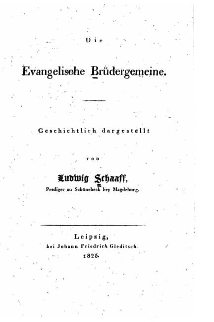 Die evangelische Brüdergemeine (Paperback)