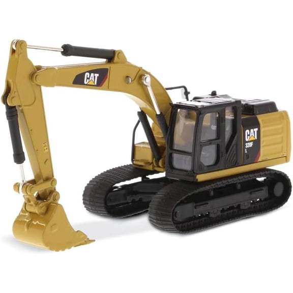 DieCast Masters CAT 320FL Hydraulic Excavator 1:64 Scale Diecast Play & Collect Model (Series 1, 85690)
