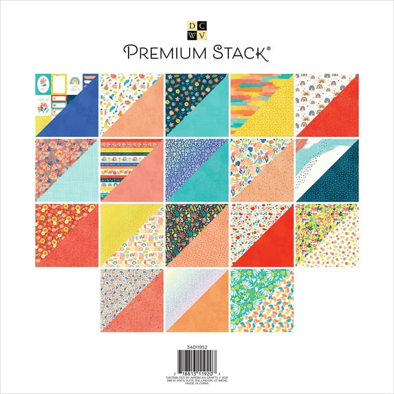DieCuts Paper Stack 12x12 Color Pop Holo Foil