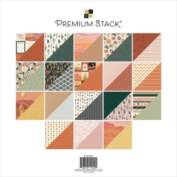 DieCuts Paper Stack 12x12 Desert Blossom Foil Gold