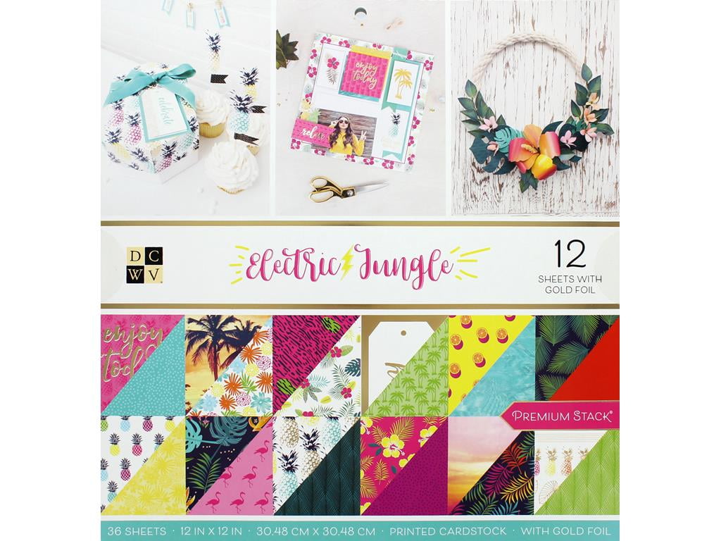 Papier Stapel 12x12 Zoll Fernost Stack 2 - 48 Stück Säurefrei Mit Folie