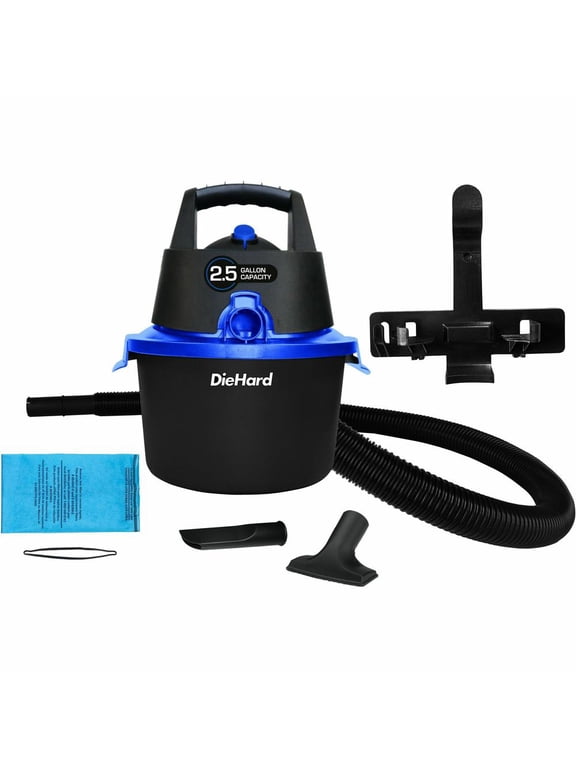 2.5 Gal. 2.5 HP Wet Dry Vac With Wall Mount