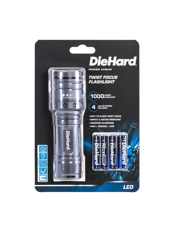41-6122 1,000-Lumen Twist Focus Flashlight