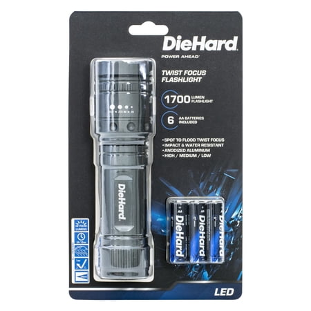 DieHard 41-6123 1,700-Lumen Twist Focus Flashlight