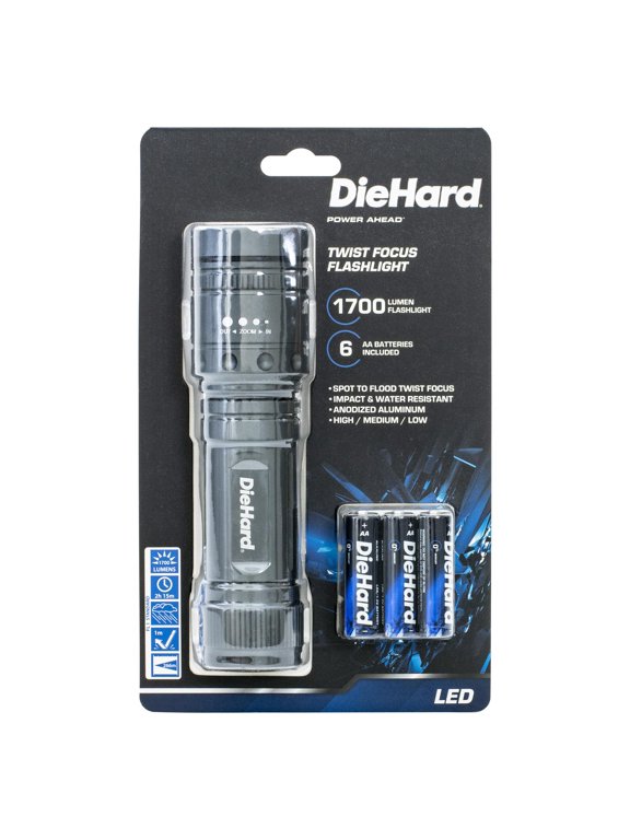 41-6123 1,700-Lumen Twist Focus Flashlight