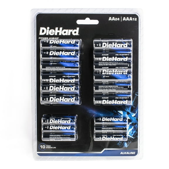 DieHard AA/AAA Alkaline Battery Pack (24AA/12AAA Combo Pack)