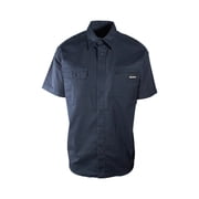 DieHard Men's Shirt Work Twill Resists Short Sleeve Black, Navy, Grey