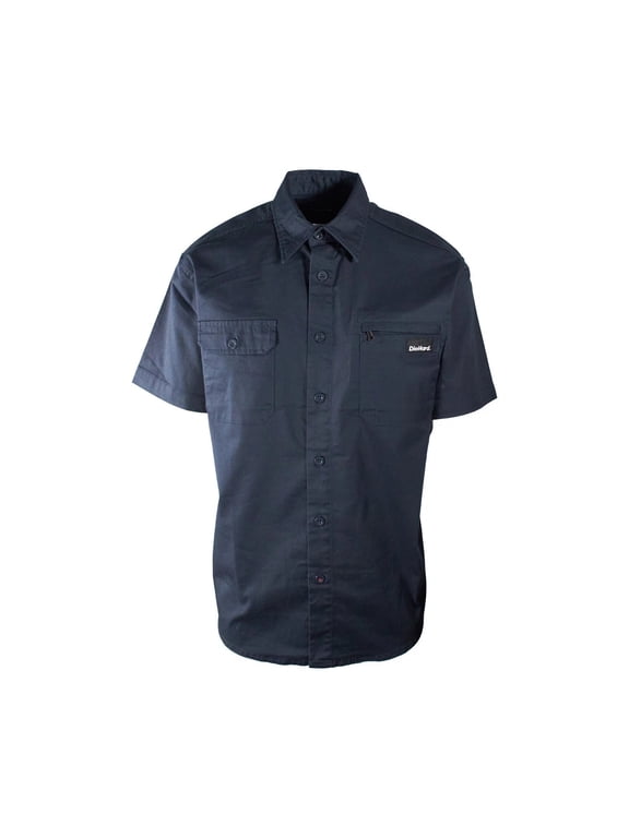 Men's Shirt Work Twill Resists Short Sleeve Black, Navy, Grey