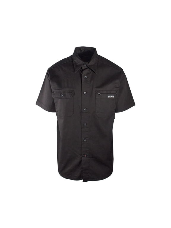 Men's Shirt Work Twill Resists Short Sleeve Black, Navy, Grey