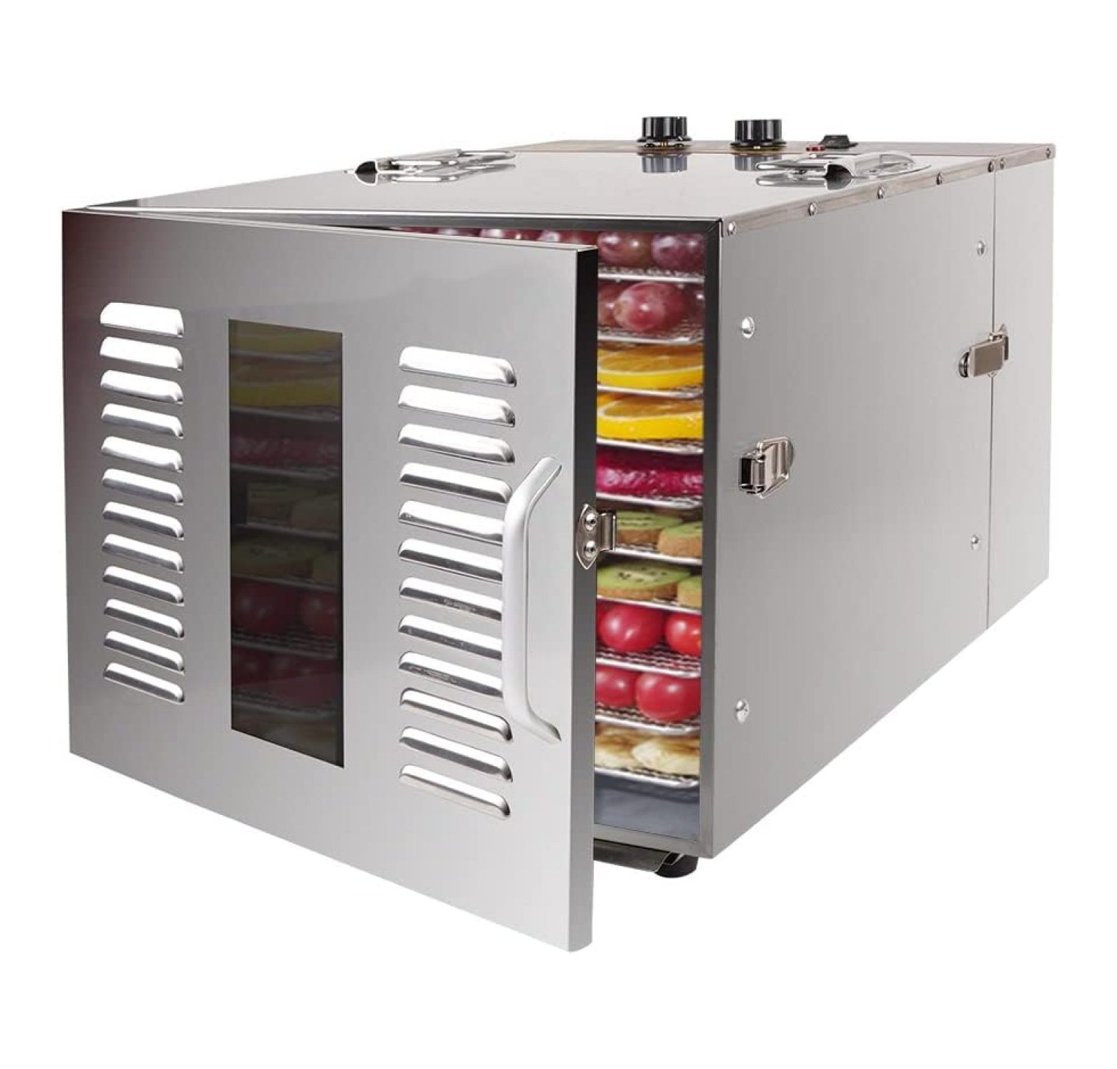 DieJedXi Food Dehydrator,10 Trays Digital Stainless Steel Dehydrator 1000W Meat Dehydrator Jerky