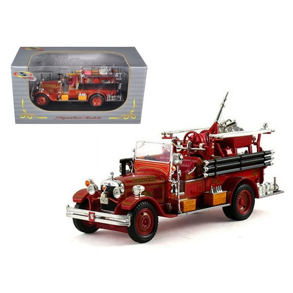 1931 Seagrave Fire Engine Truck Red 1 32 Diecast Model by Signature Models