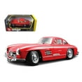 thumbnail image 1 of 1/24 Scale Red 1954 Mercedes 300 SL Gullwing Diecast Model Car by Bburago, 1 of 1