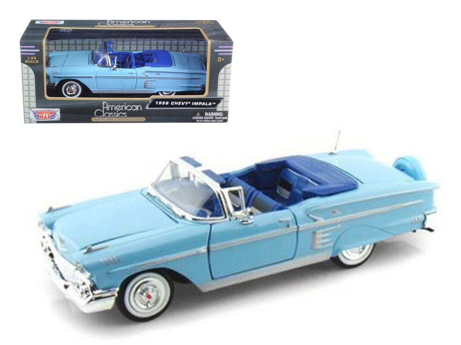1958 chevy sales impala diecast model