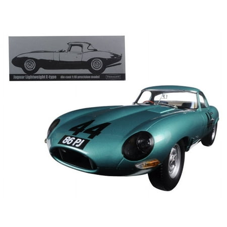 Diecast 1963 Jaguar Lightweight E-Type #44 "Arkins 86 PJ" 1/18 Diecast Model Car From Paragon