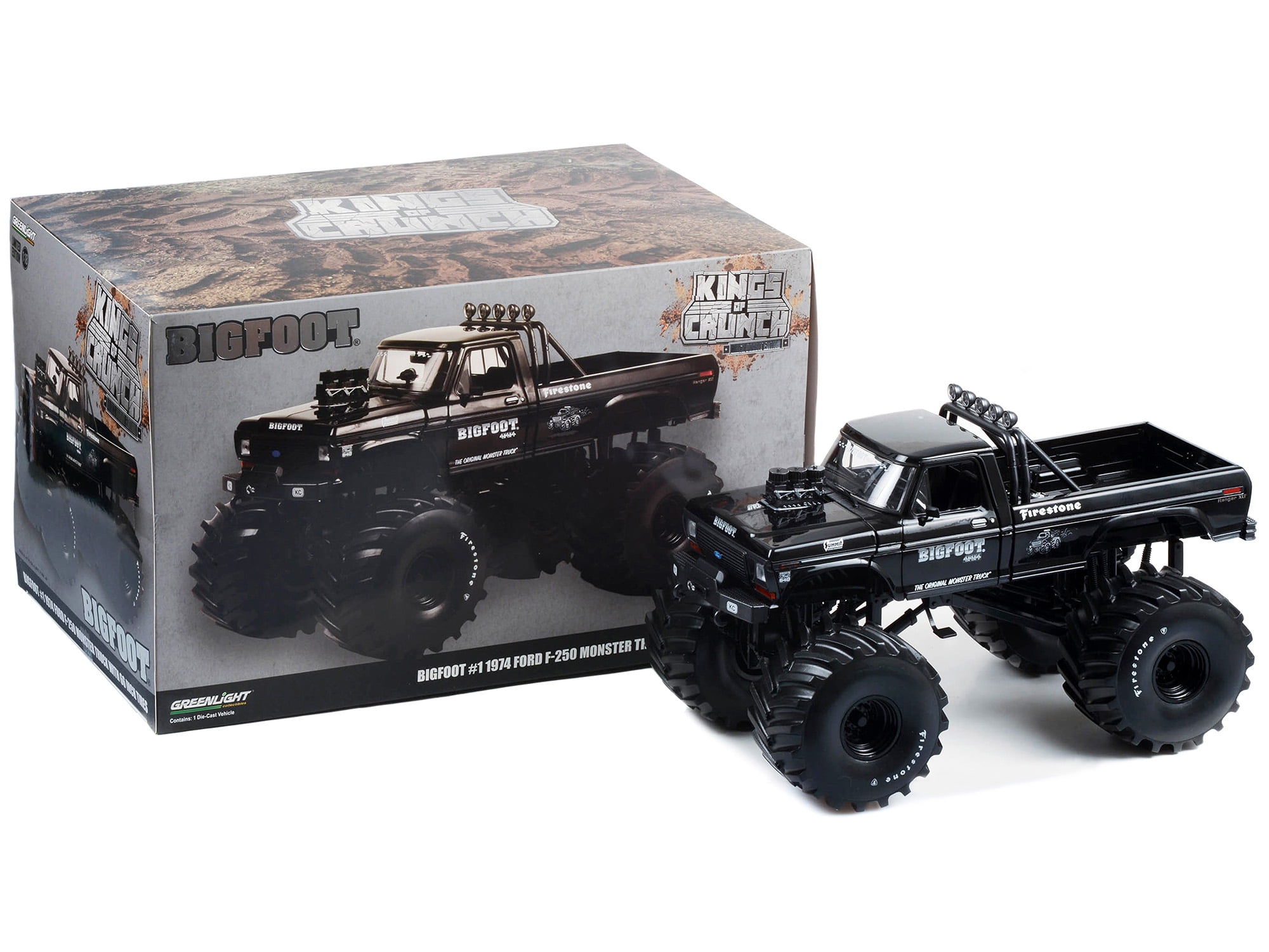 ビッグフット グリーンライト キングオブクランチ 1/18 ミニカー 1:18 Kings of Crunch Bigfoot #1 1974 Ford F-250 Monster