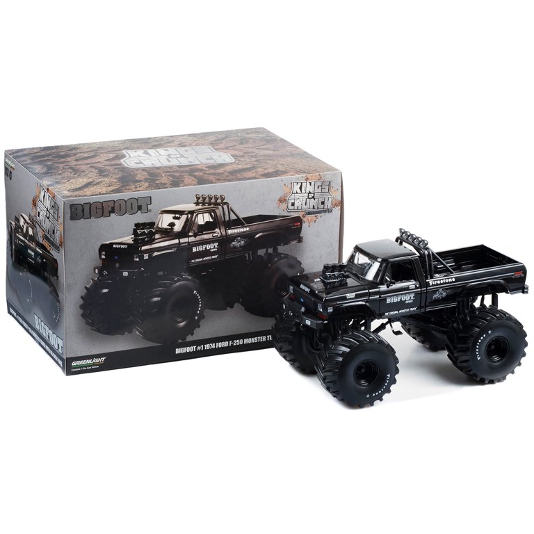 1974 Ford F-250 Monster Truck with 66-Inch Tires Black