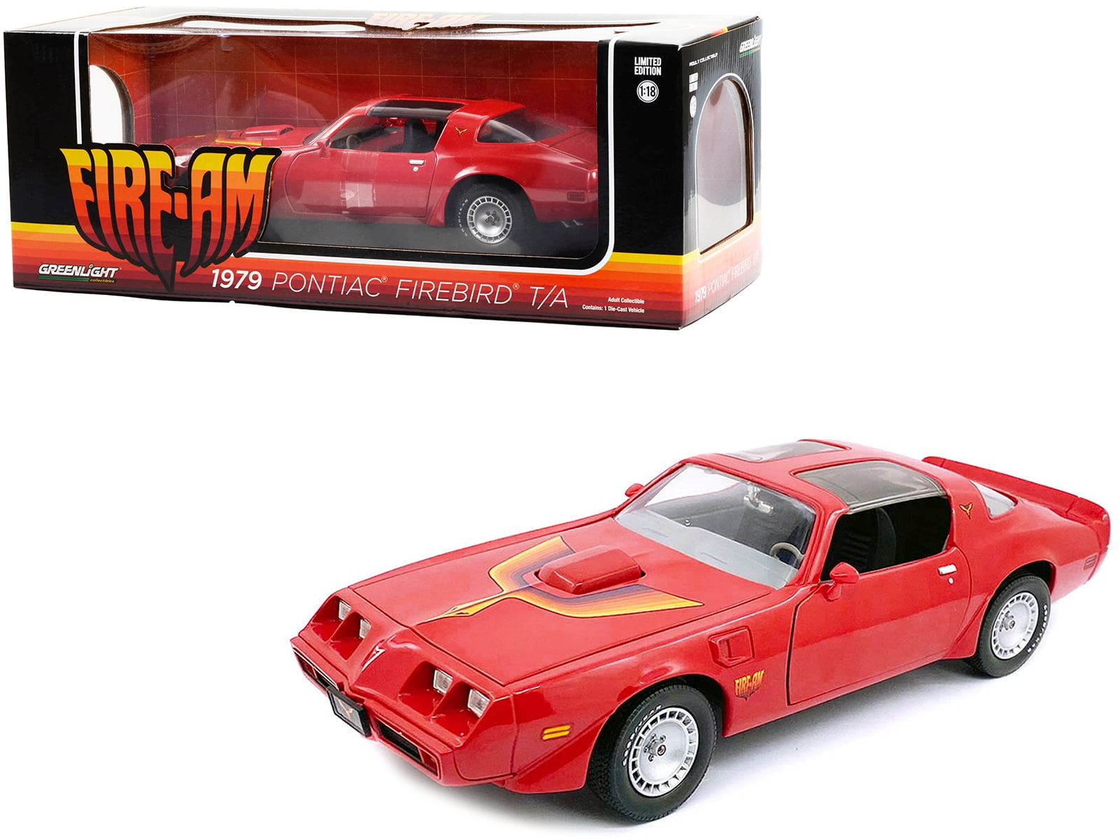 1979 Pontiac Firebird Trans Am Red with Bird Graphic on Hood