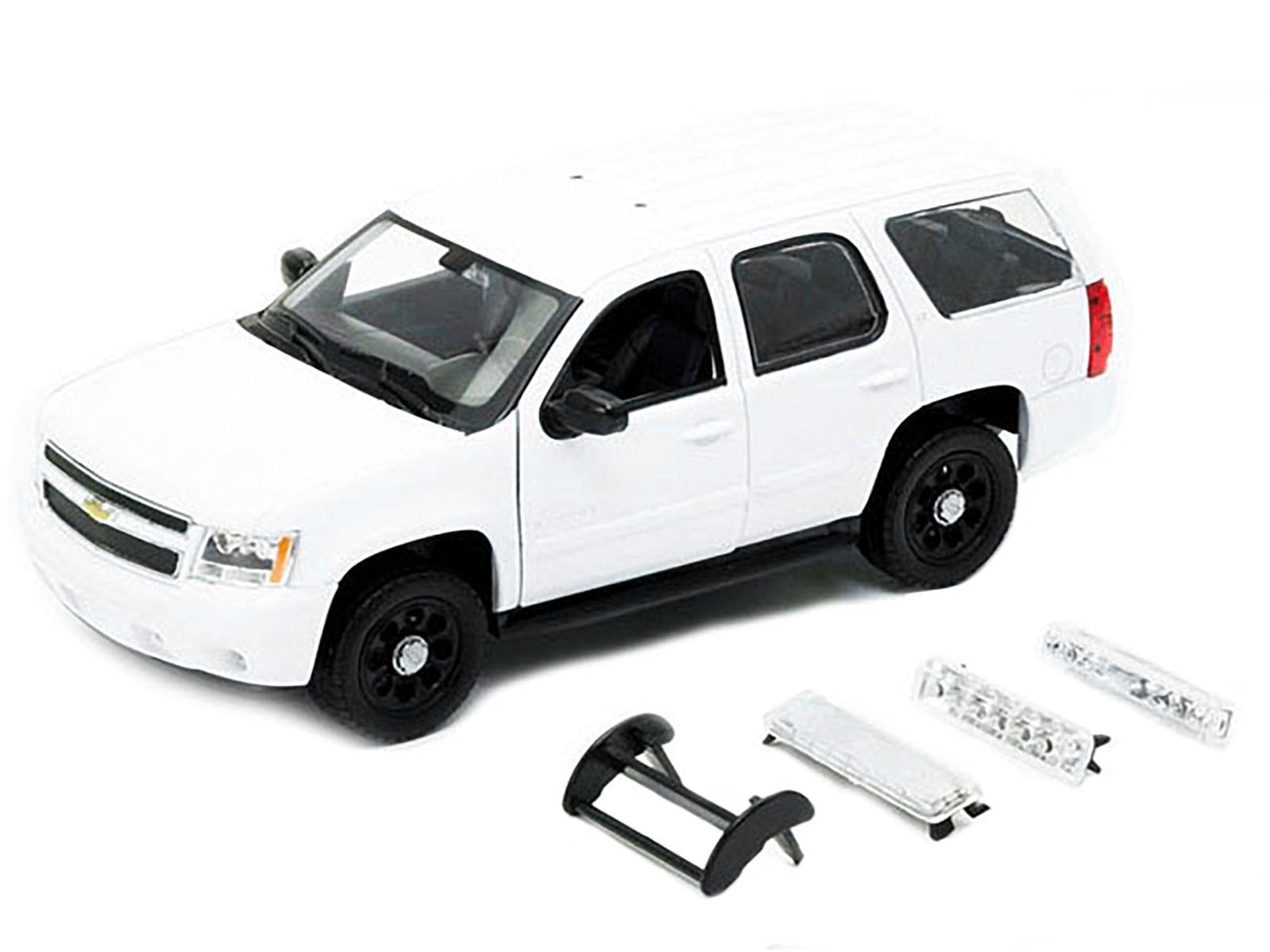 Diecast 2008 Chevrolet Tahoe Unmarked Police Car White 1 24 Diecast Model Car by Welly