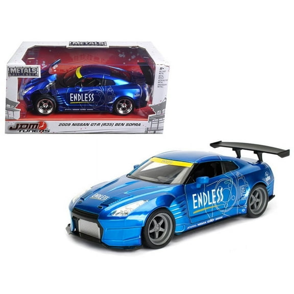 2009 Nissan GT-R (R35) Ben Sopra Blue JDM Tuners 1/24 Die Cast Model Car by Jada