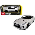 thumbnail image 1 of Diecast 2017 Nissan GT-R R35 White 1/24 Diecast Model Car From Bburago, 1 of 1
