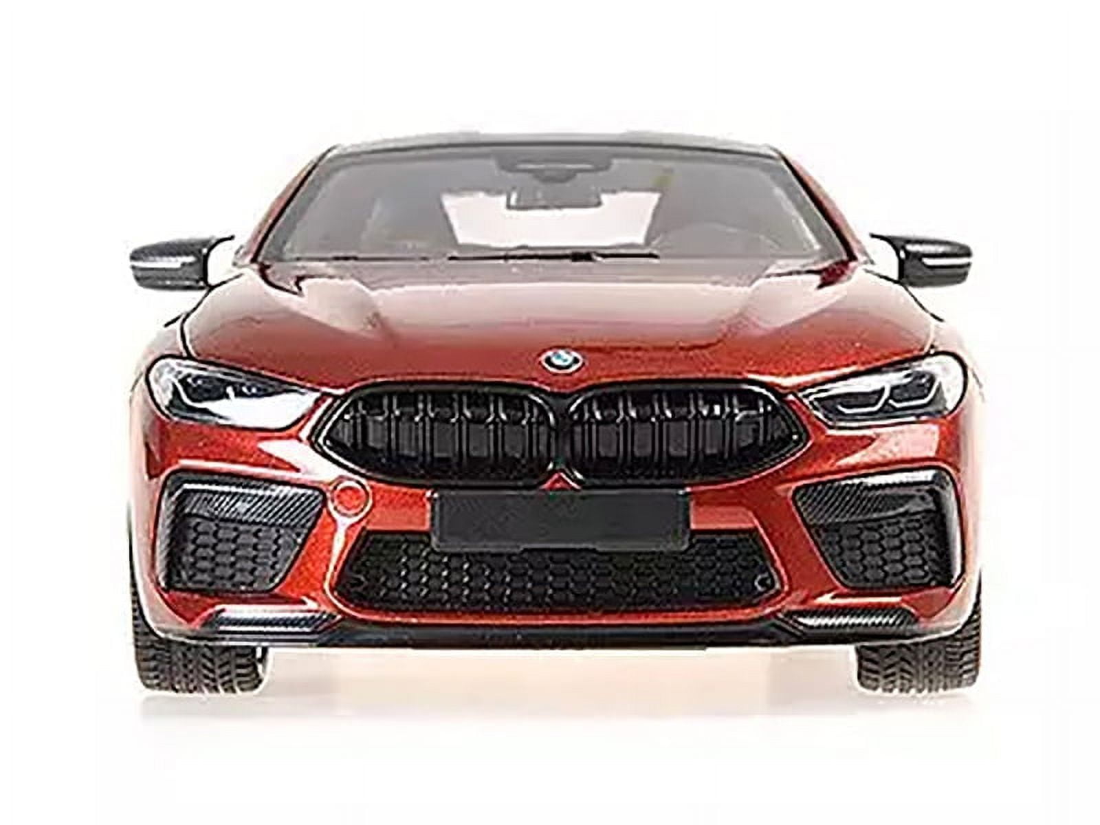 Diecast 2020 BMW M8 Coupe Red Metallic with Carbon Top 1/18 Diecast ...
