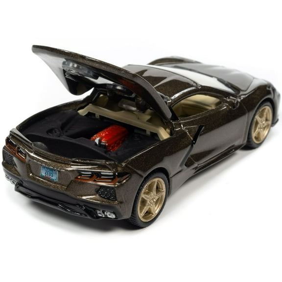 2020 Chevrolet Corvette in Stunning Zeus Bronze Metallic Limited Edition 1/64 Scale Diecast Model by Auto World