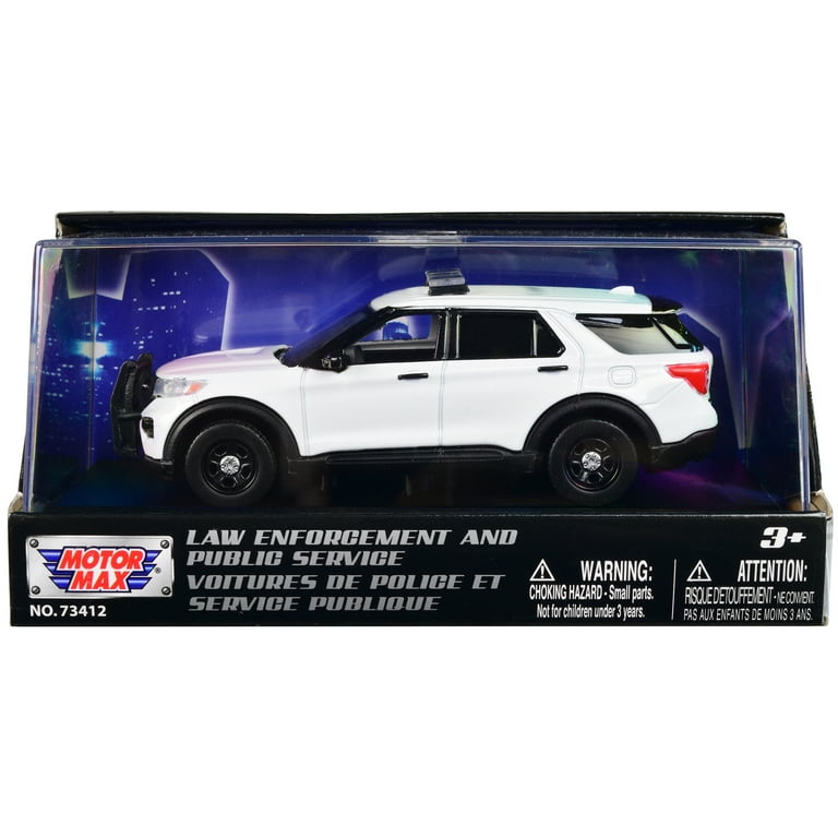 Diecast 2022 Ford Police Interceptor Utility Plain White Law Enforcement and Public Service Series 1 43 Diecast Model Car by Motormax Walmart