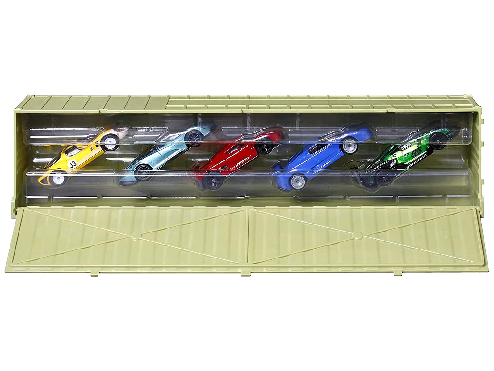 Diecast 2022 Premium Car Culture Mix 4 "Exotic Envy" 5 piece Set with Container "Car Culture" Series Diecast Model Cars by Hot Wheels