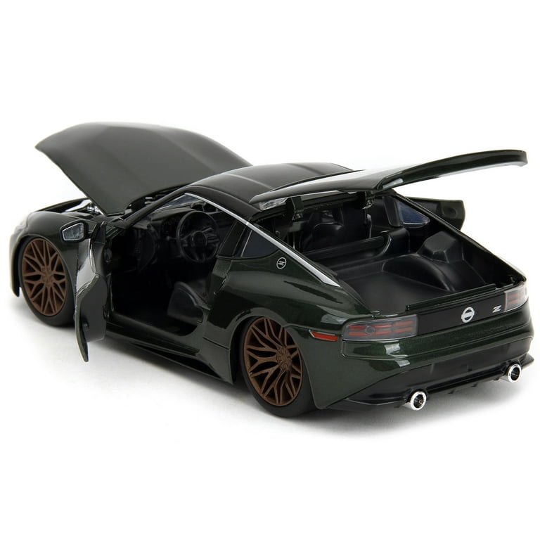 2023 Jada 1/24 Diecast Model Car Nissan Z Dark Green Metallic with Black Top - Inspired by 'Fast X' from the Fast & Furious Series by Jada - Walmart.com 2023 Jada 1/24 Diecast Model Car Nissan Z Dark Green Metallic with Black Top - Inspired by 'Fast X' from the Fast & Furious Series by Jada - Walmart.com