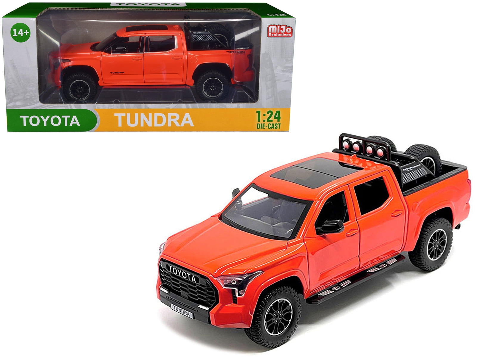 Diecast 2023 Toyota Tundra TRD 4x4 Pickup Truck Solar Octane Orange ...