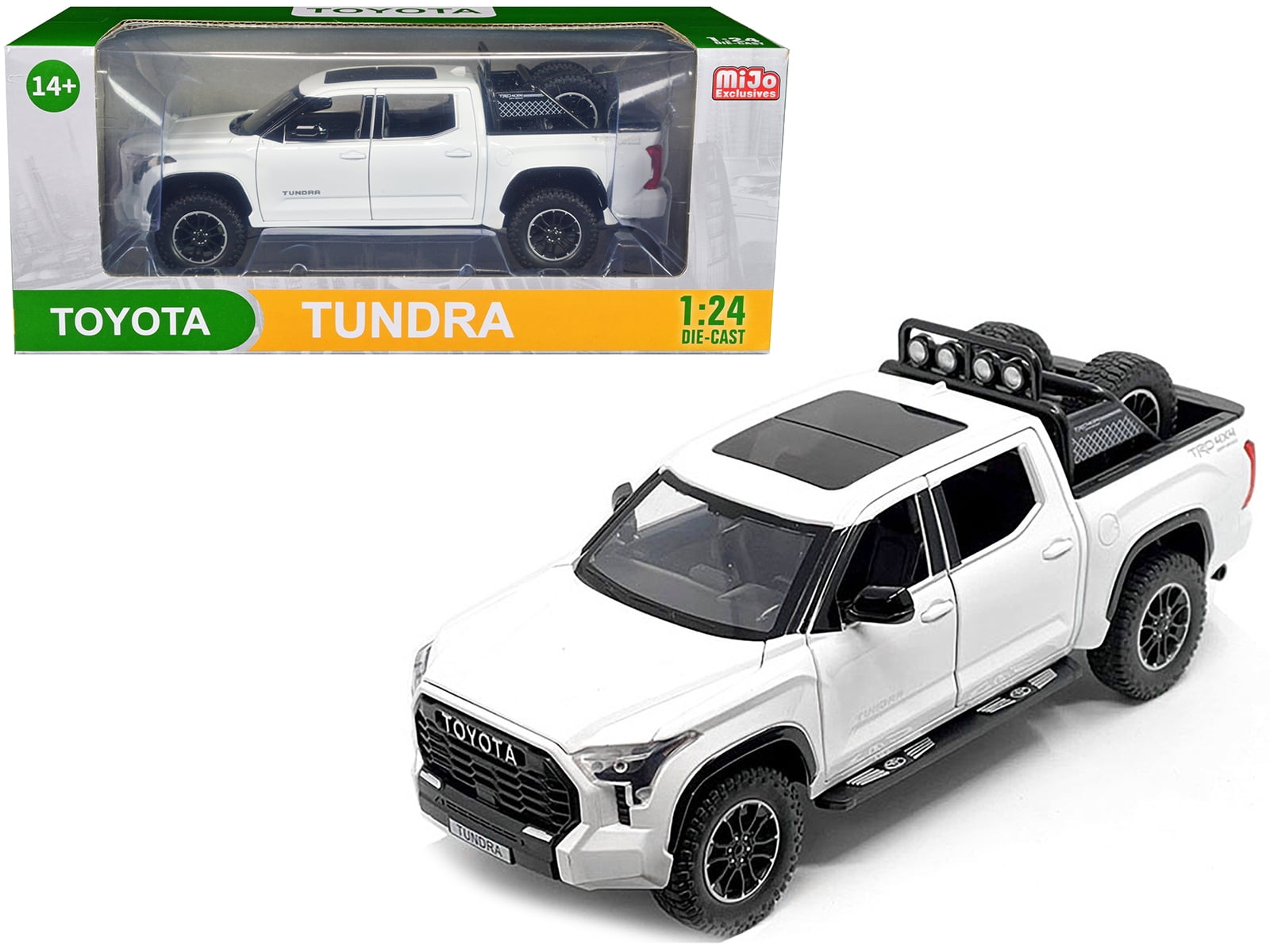 Diecast 2023 Toyota Tundra TRD 4x4 Pickup Truck White Metallic with ...