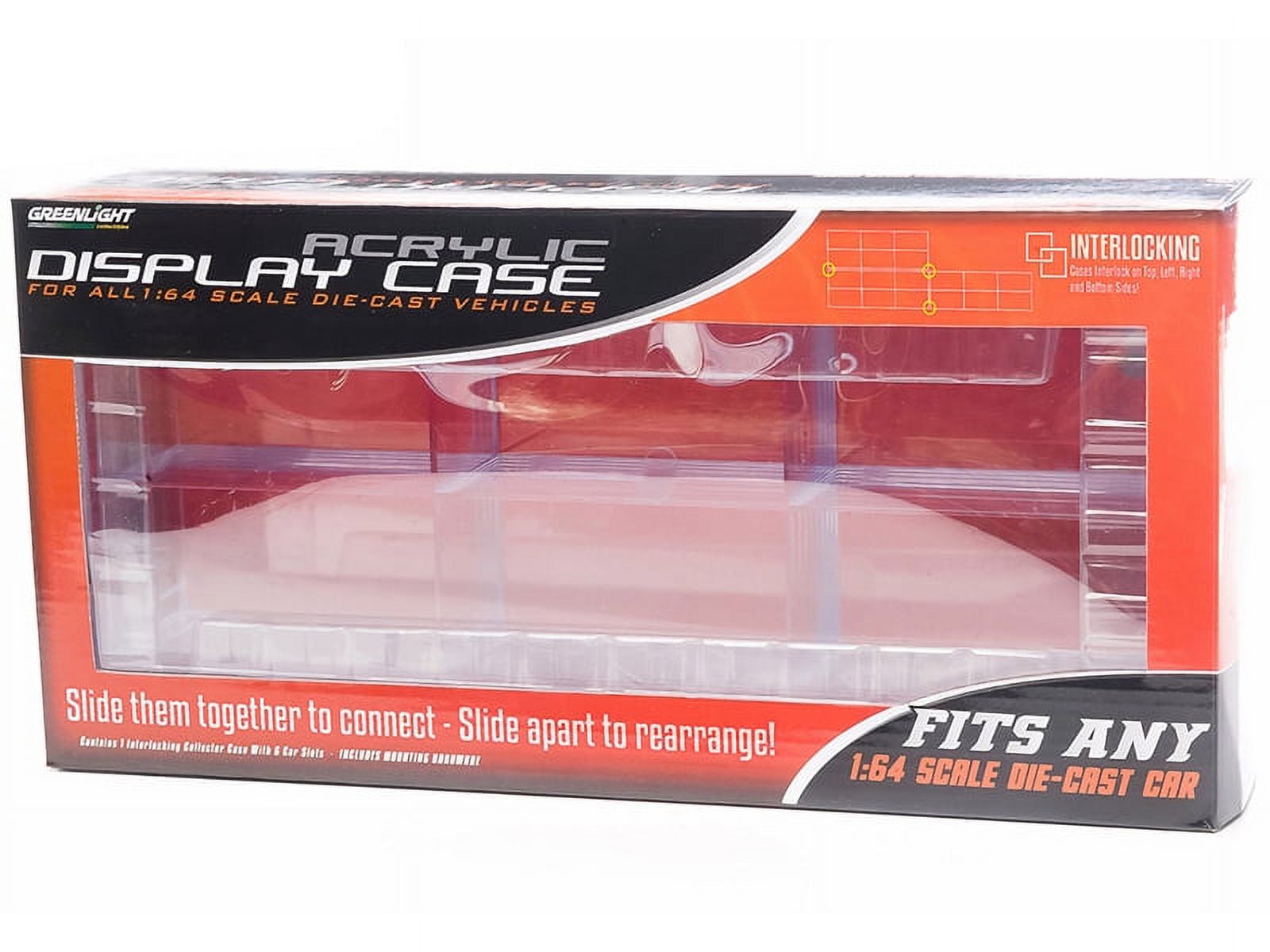 Diecast Acrylic Display Case 6Car Connecting for 1/64 Scale Models by