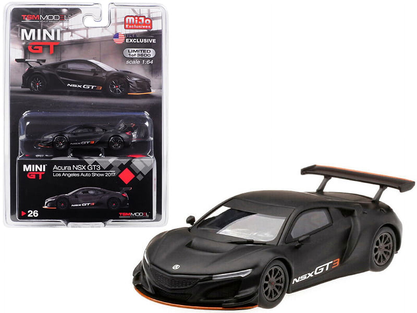 Diecast Acura NSX GT3 Matt Black "Los Angeles Auto Show 2017" Limited