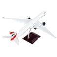 Diecast Airbus A3501000 Commercial Aircraft with Flaps Down "British Airways" White with