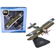 Diecast Airco DH4 Bomber Plane "202 Squadron RFC" (1918) "Oxford Aviation" Series 1/72 Diecast Model Airplane by Oxford Diecast