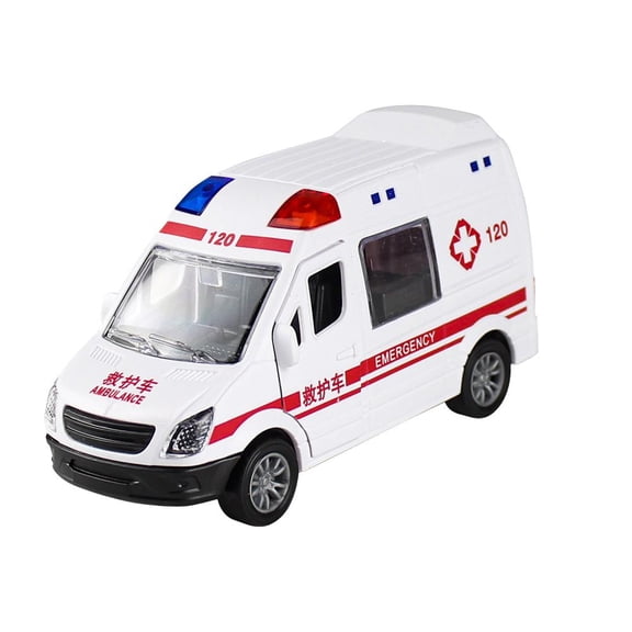 Diecast Alloy Ambulance Car Model Toy Vehicle For Kids Gift Y8Q8 Y7I5 A7