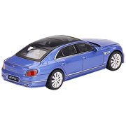 Bentley Flying Spur with Sunroof Neptune Blue Metallic with Black Top Limited Edition to 2400 pieces Worldwide 1/64 Diecast Model Car by True Scale Miniatures
